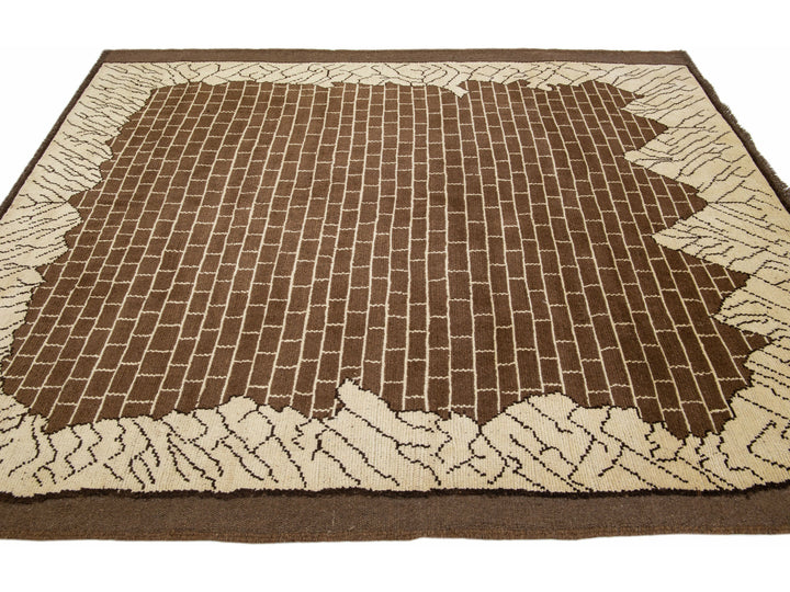 Transitional Revival Wool Rug 7 X 8