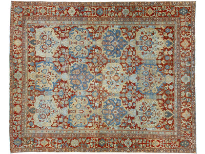 Antique Bakhtiari Wool Rug 11 X 12