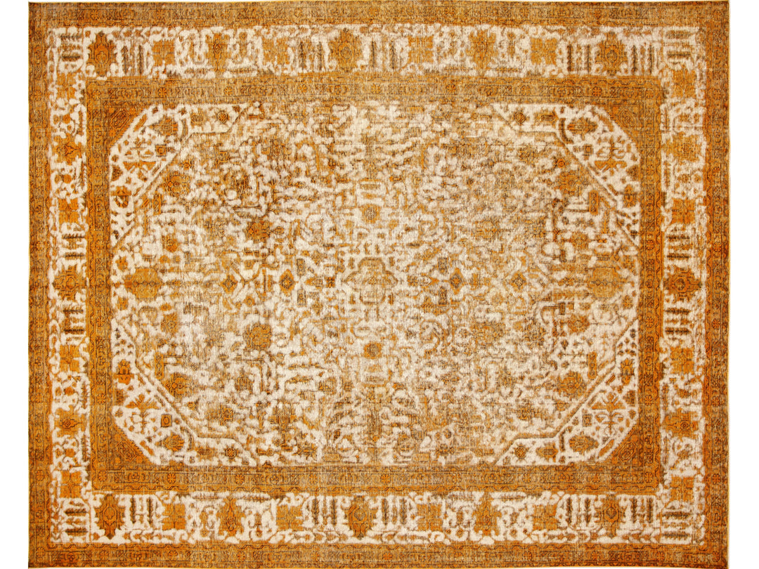 Antique Overdyed Wool Rug 10 x 13