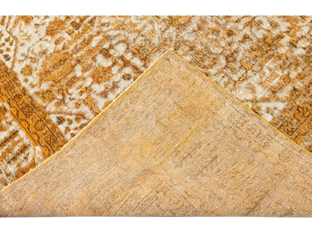 Antique Overdyed Wool Rug 10 x 13