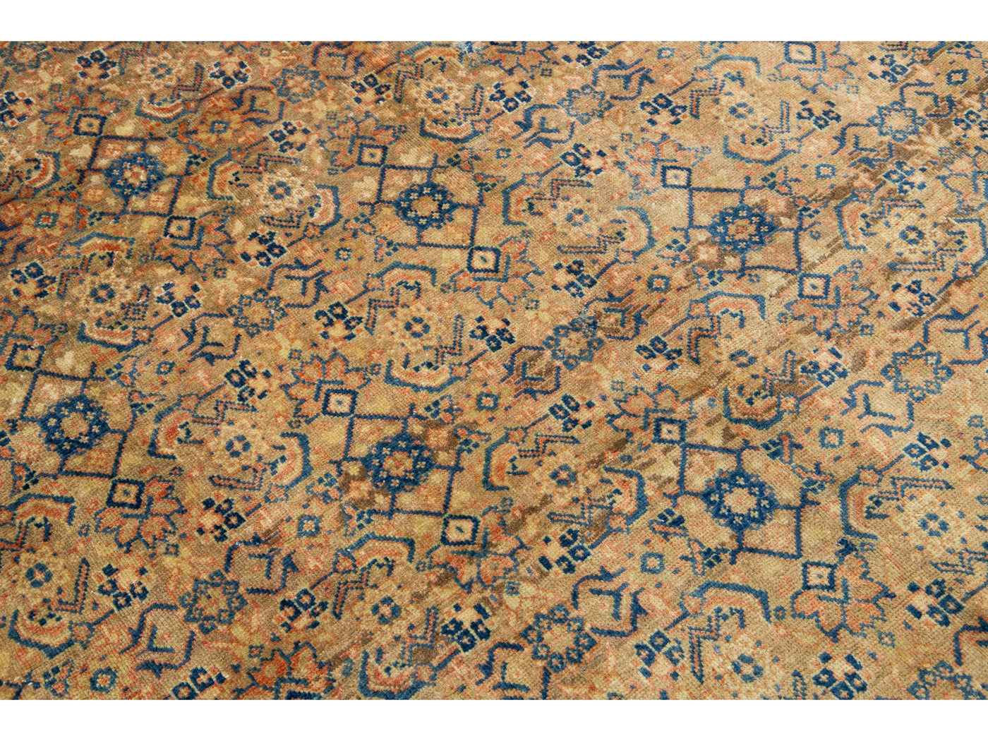 Antique Mahal Wool Rug 7 X 10