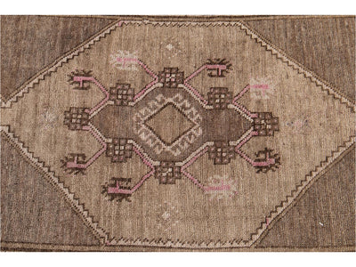 Mid 20th Century Vintage Turkish Wool Runner Rug, 3 X 10