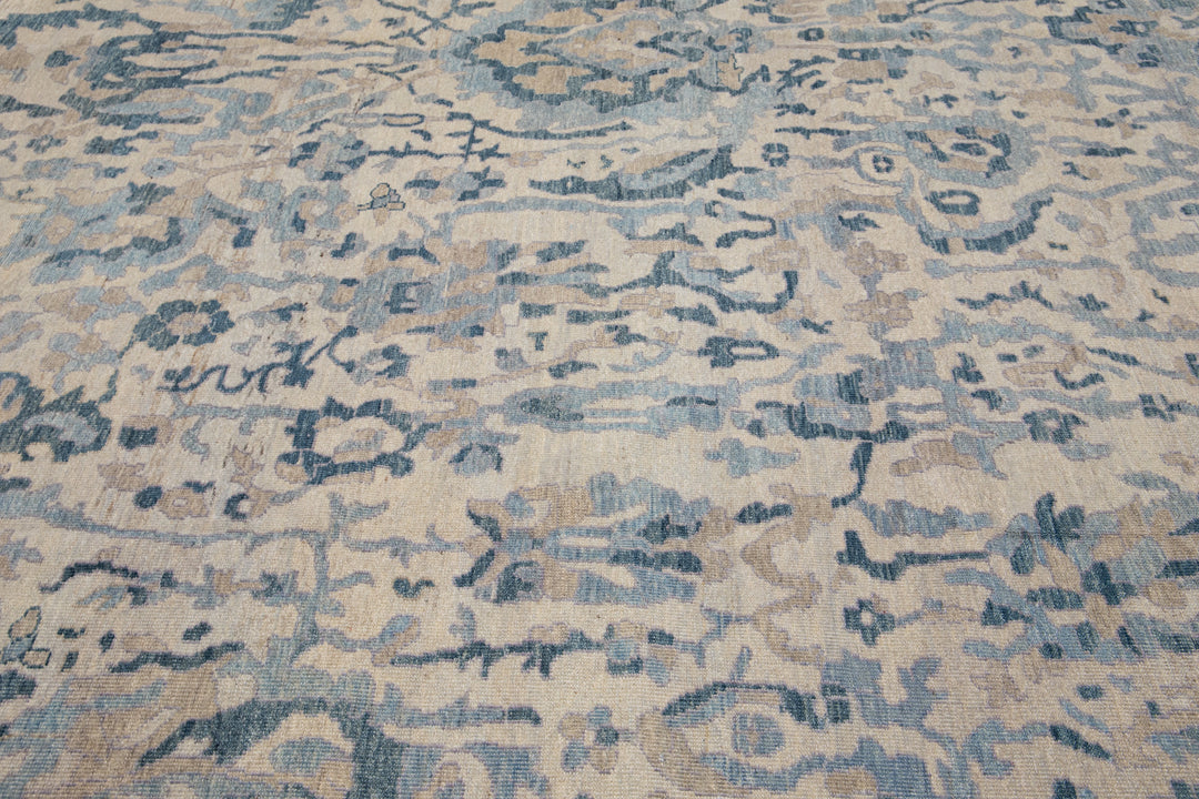 Modern Khotan Wool Rug 12 X 15