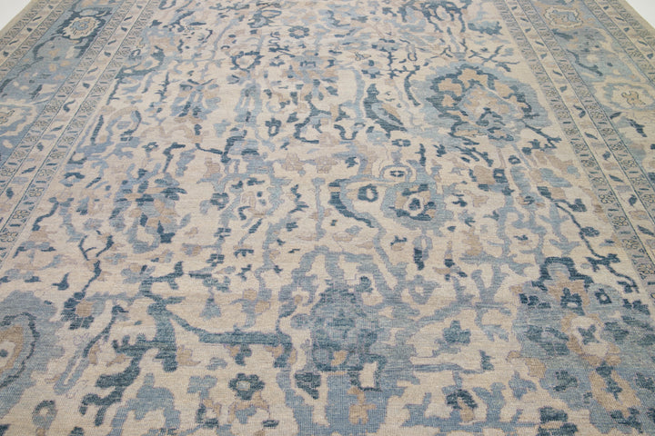 Modern Khotan Wool Rug 12 X 15