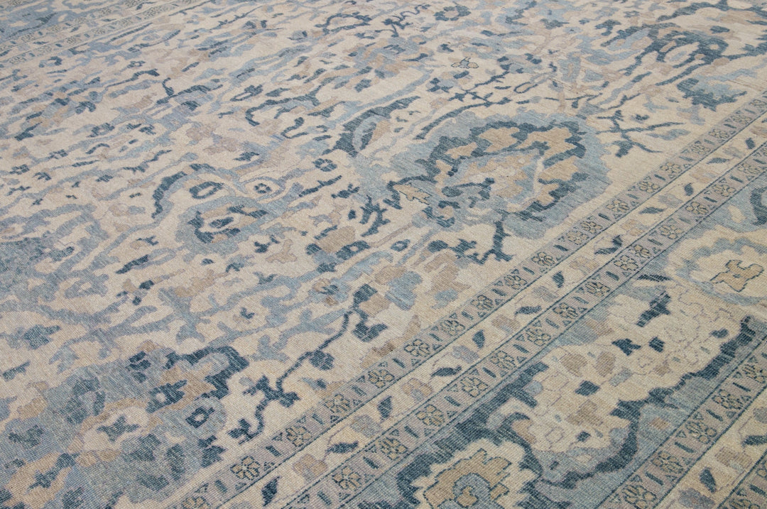 Modern Khotan Wool Rug 12 X 15
