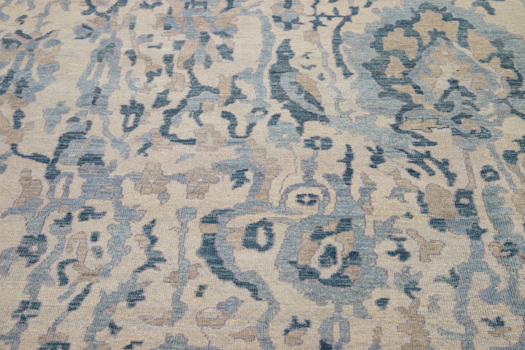 Modern Khotan Wool Rug 12 X 15