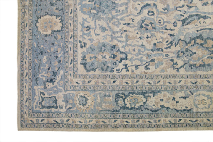 Modern Khotan Wool Rug 12 X 15