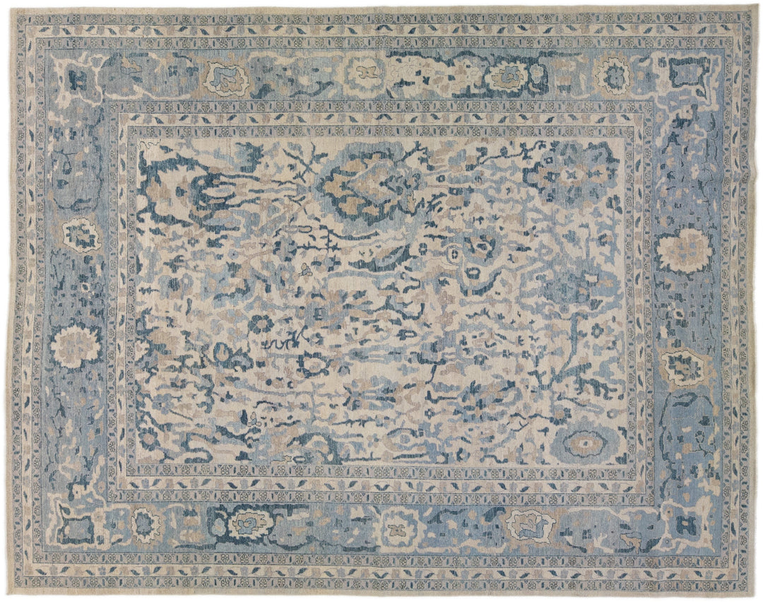 Modern Khotan Wool Rug 12 X 15