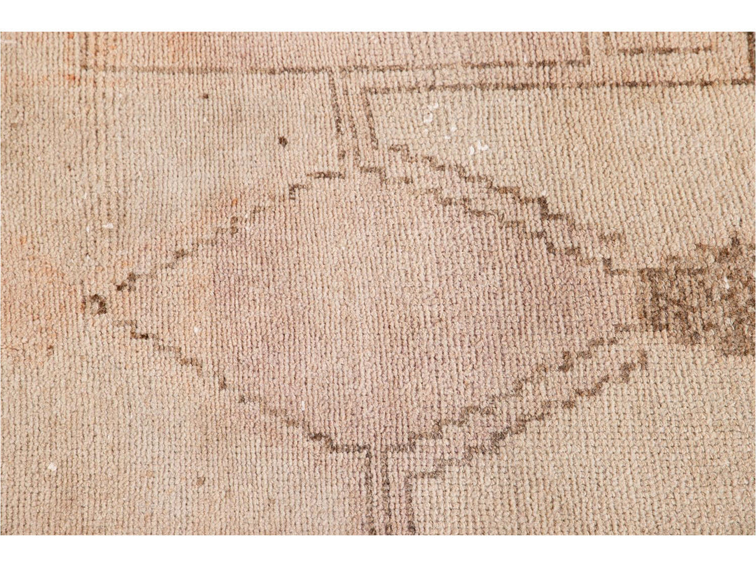 Mid-20th Century Vintage Turkish Wool Runner Rug 3 X 12