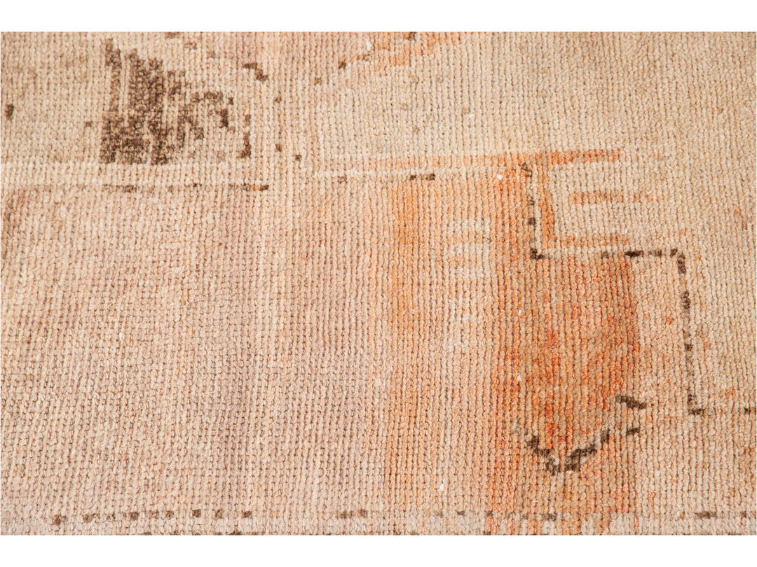 Mid-20th Century Vintage Turkish Wool Runner Rug 3 X 12