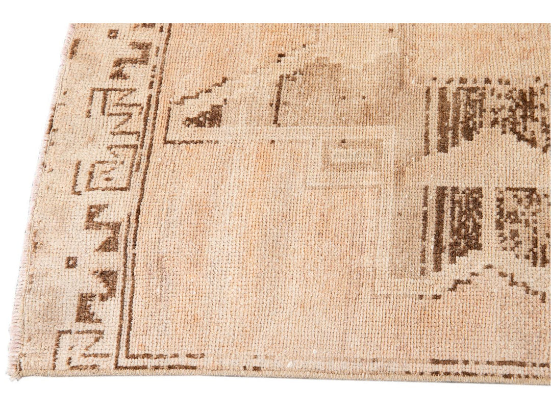 Mid-20th Century Vintage Turkish Wool Runner Rug 3 X 12