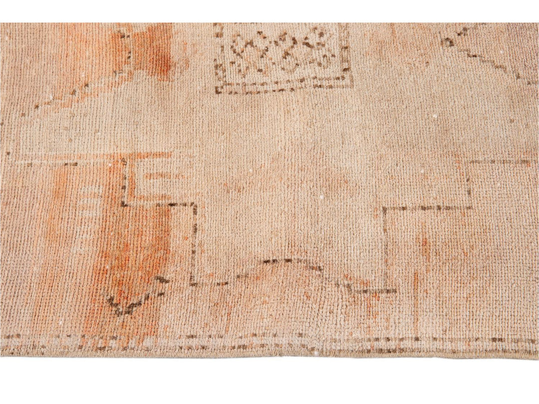 Mid-20th Century Vintage Turkish Wool Runner Rug 3 X 12