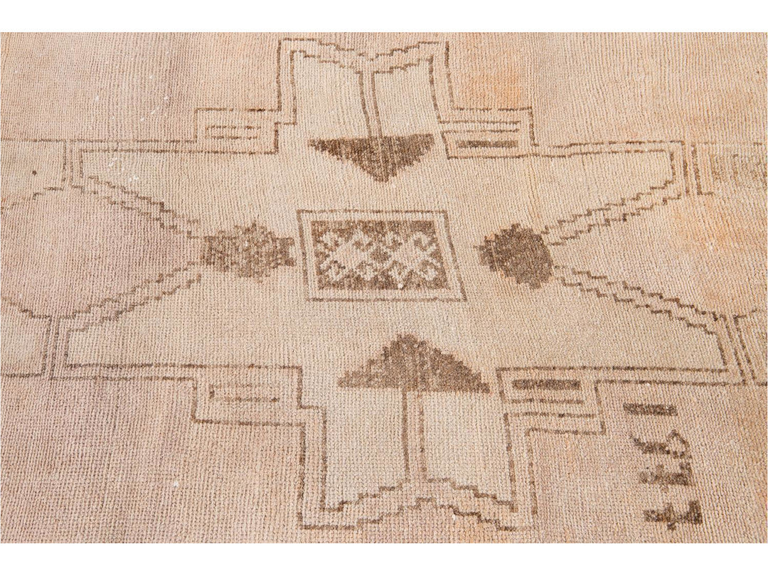 Mid-20th Century Vintage Turkish Wool Runner Rug 3 X 12