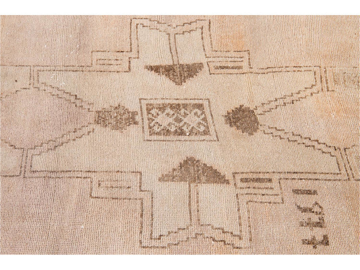 Mid-20th Century Vintage Turkish Wool Runner Rug 3 X 12