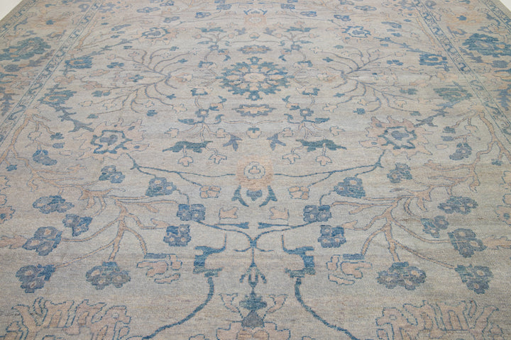 Modern Oushak Wool Rug 12 X 15