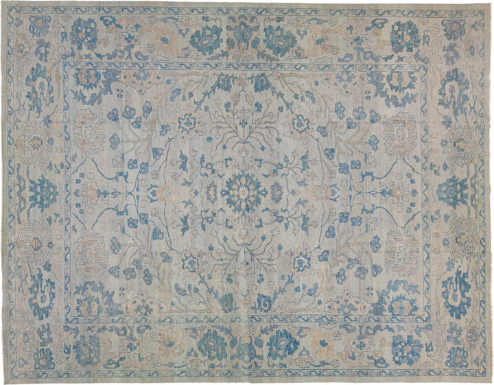 Modern Oushak Wool Rug 12 X 15