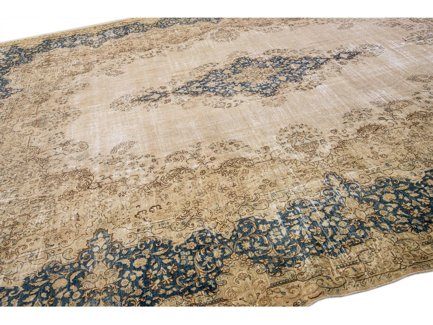Vintage Persian Wool Rug 13 X 18