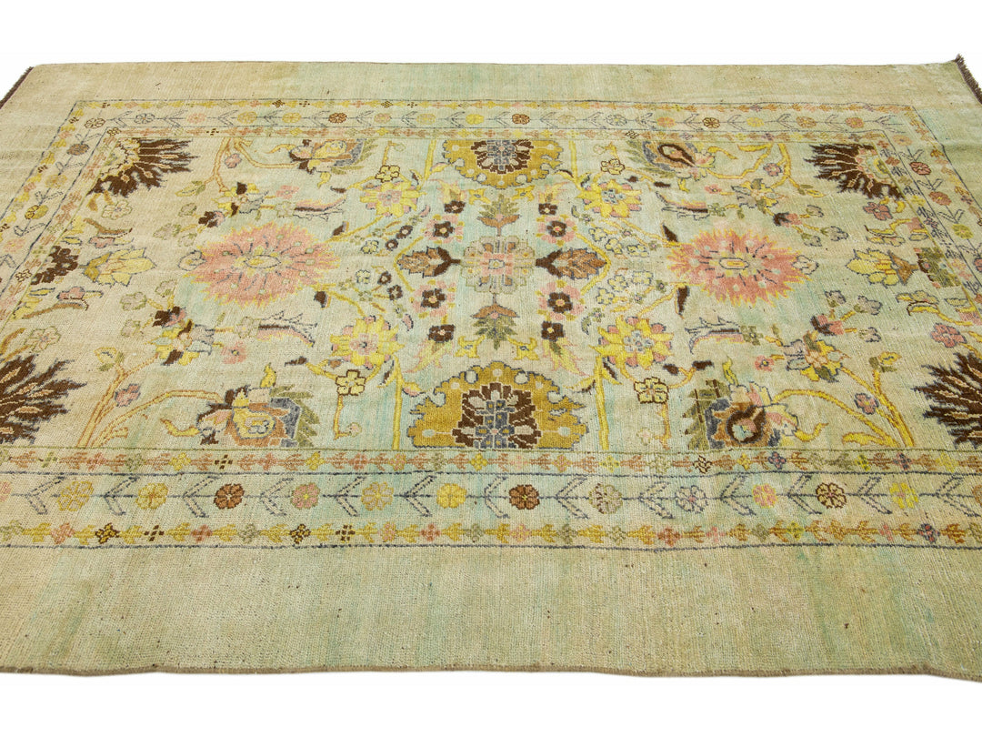 Transitional Revival Wool Rug 7 X 10