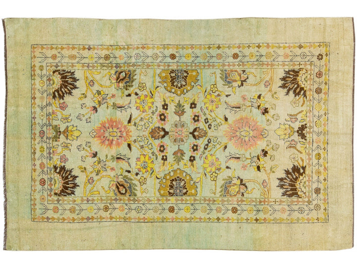 Transitional Revival Wool Rug 7 X 10