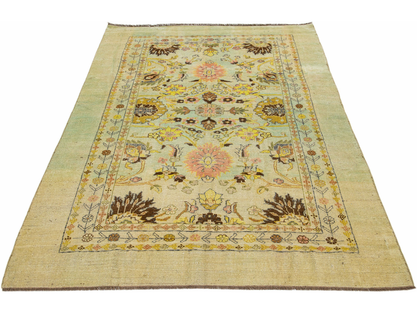 Transitional Revival Wool Rug 7 X 10