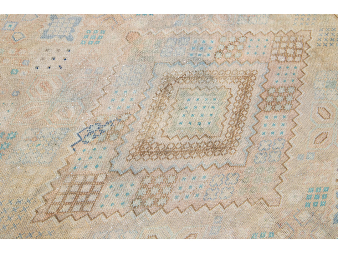 Antique Joshegan Wool Rug 7 X 10
