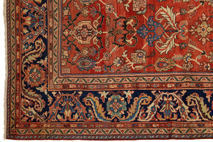 Antique Sultanabad Wool Rug 11 X 15