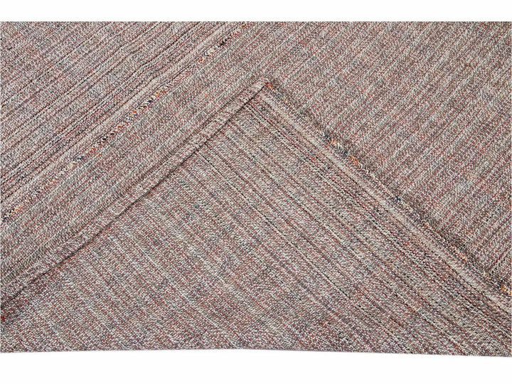 Vintage Flat-Weave Wool Rug 10 X 13
