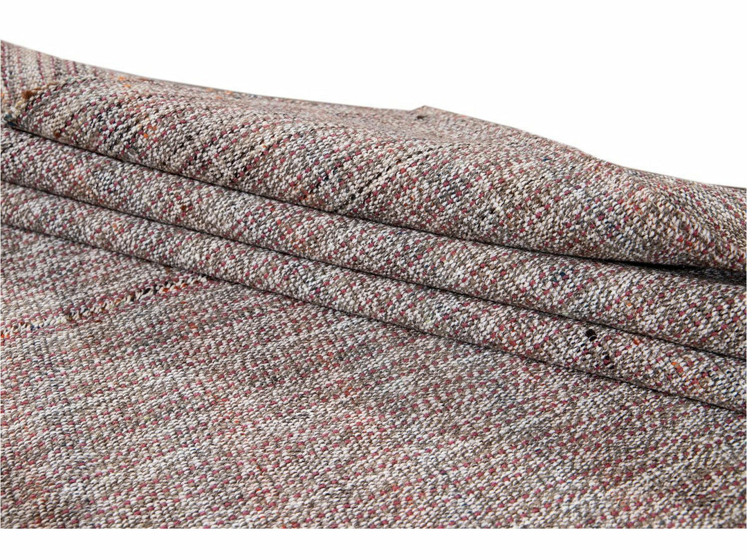 Vintage Flat-Weave Wool Rug 10 X 13
