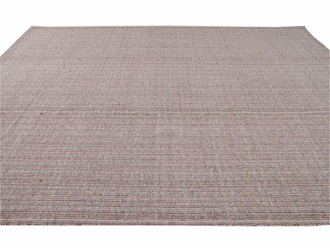 Vintage Flat-Weave Wool Rug 10 X 13