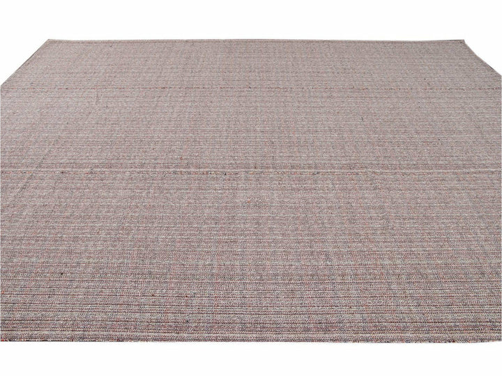 Vintage Flat-Weave Wool Rug 10 X 13