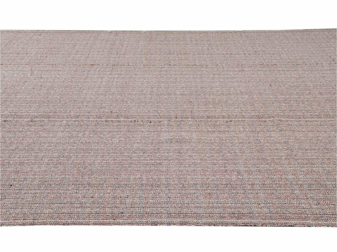 Vintage Flat-Weave Wool Rug 10 X 13