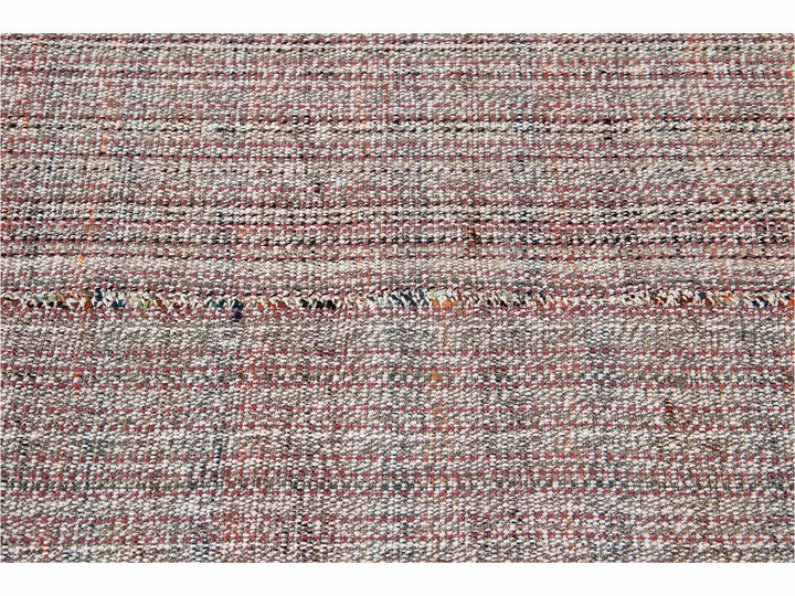 Vintage Flat-Weave Wool Rug 10 X 13