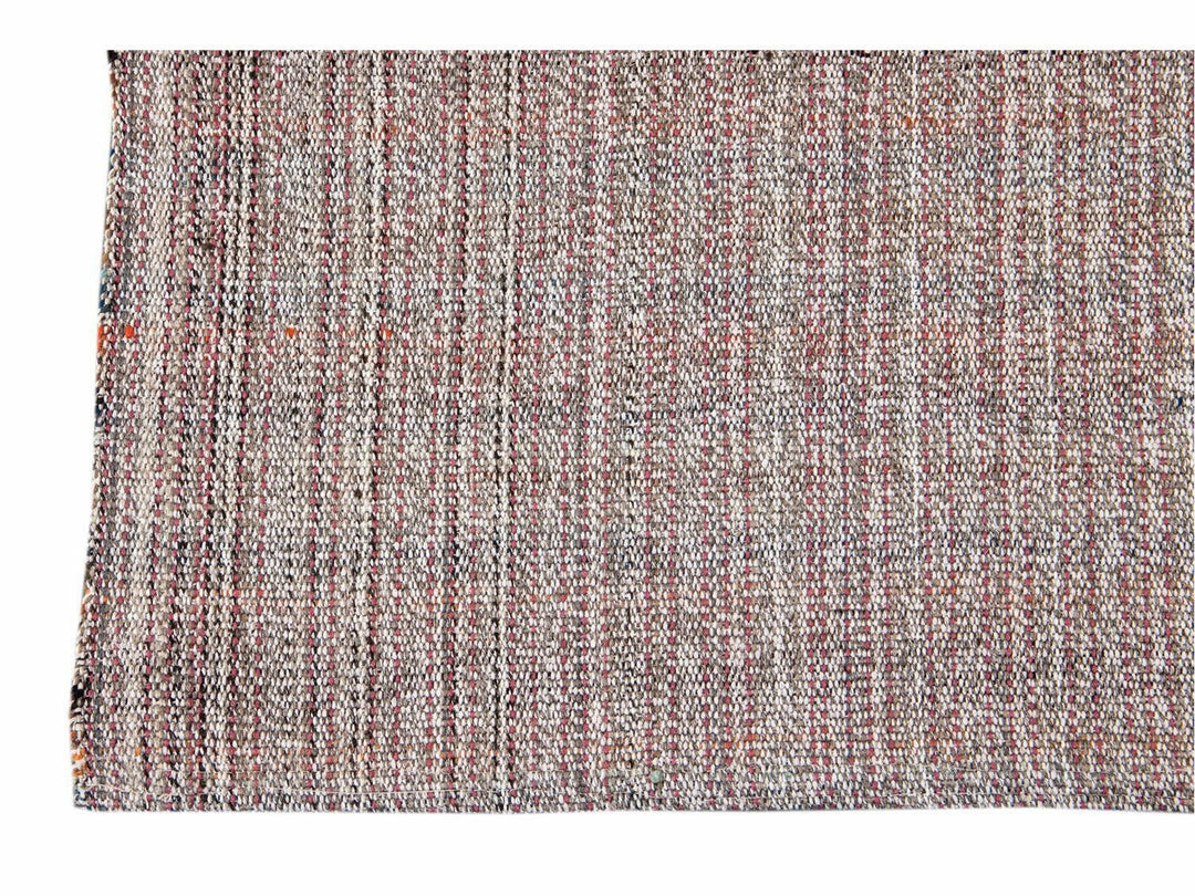 Vintage Flat-Weave Wool Rug 10 X 13