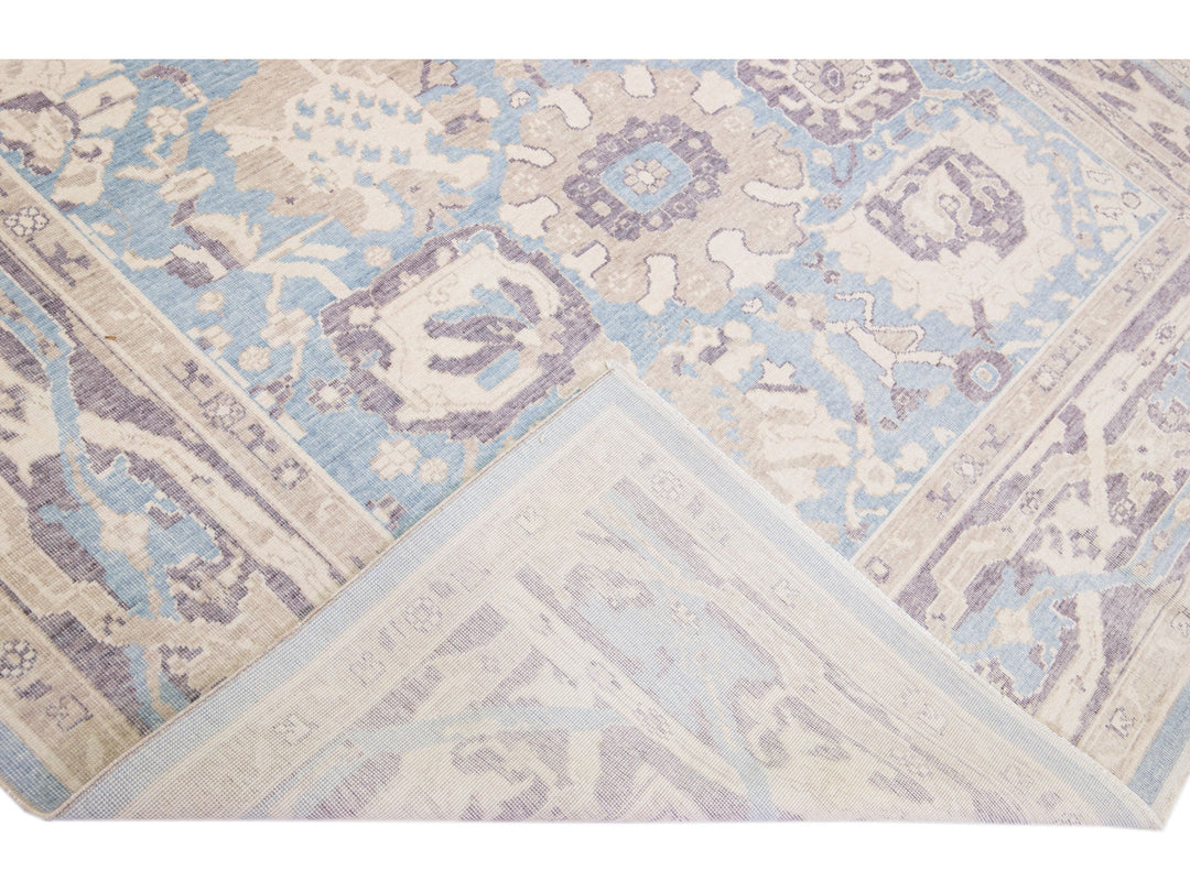 Modern Oushak Wool Rug 8 X 10