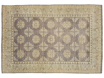 Modern Khotan Wool Rug 12 X 18