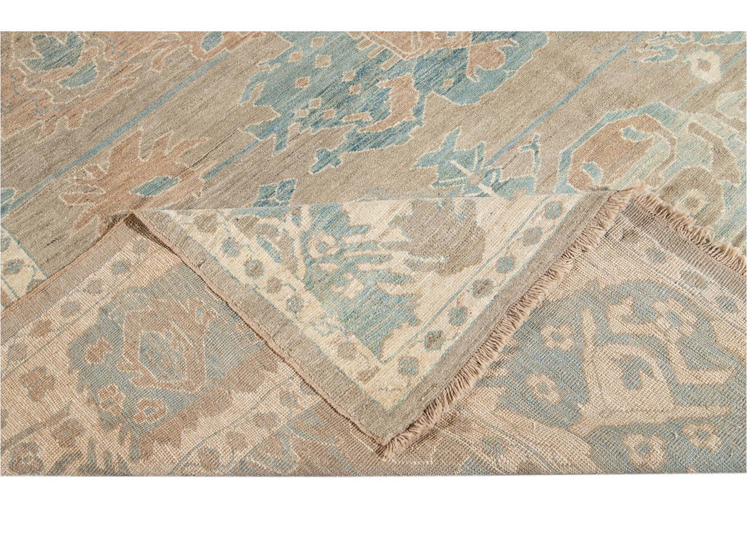 Contemporary Sultanabad Wool Rug 10 X 14