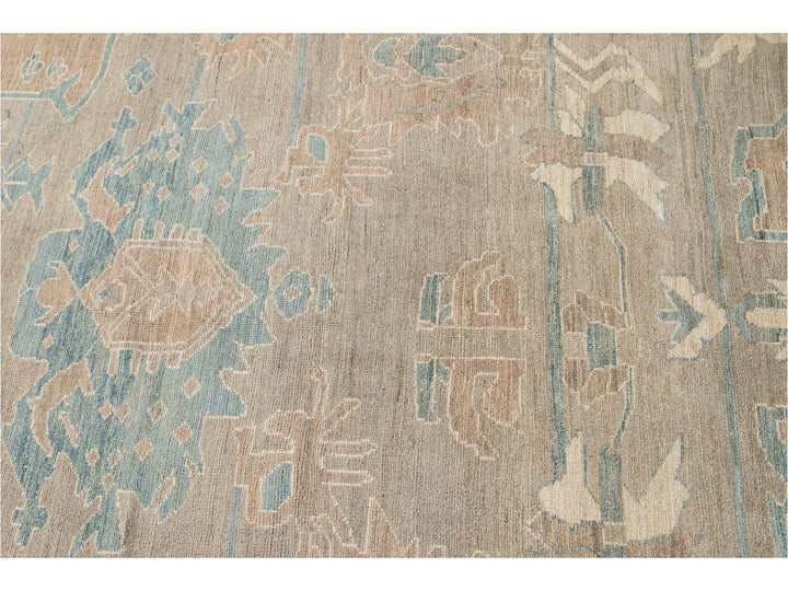 Contemporary Sultanabad Wool Rug 10 X 14
