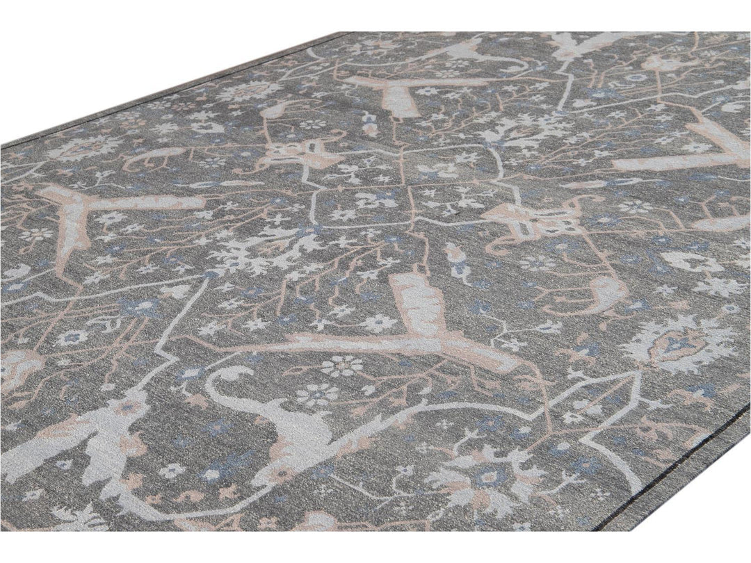 21st Century Modern Soumak Oversize Wool Rug 12' x 15'