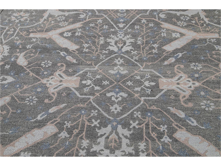 21st Century Modern Soumak Oversize Wool Rug 12' x 15'