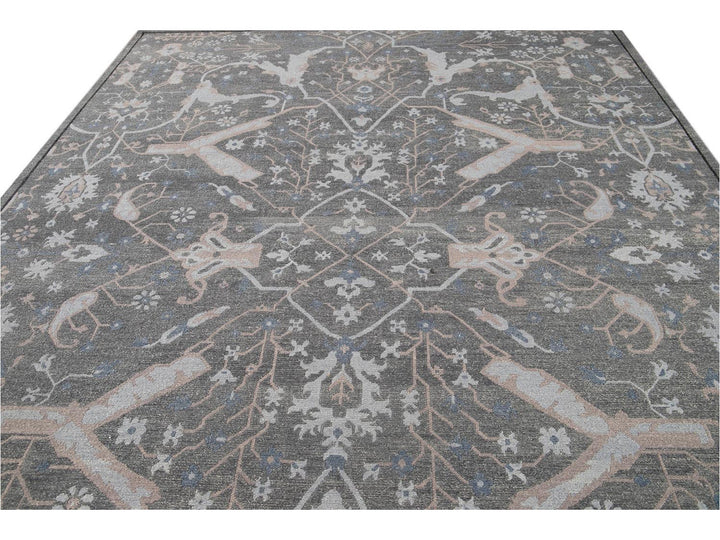 21st Century Modern Soumak Oversize Wool Rug 12' x 15'