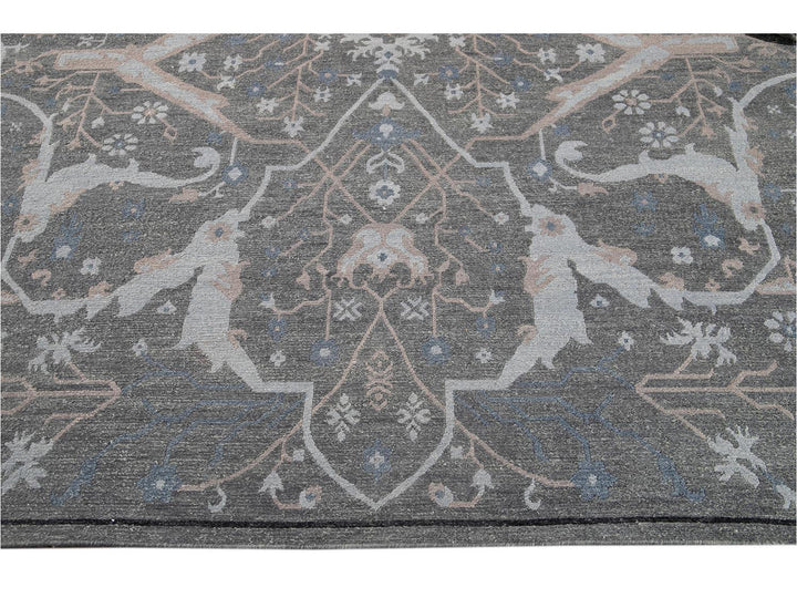 21st Century Modern Soumak Oversize Wool Rug 12' x 15'