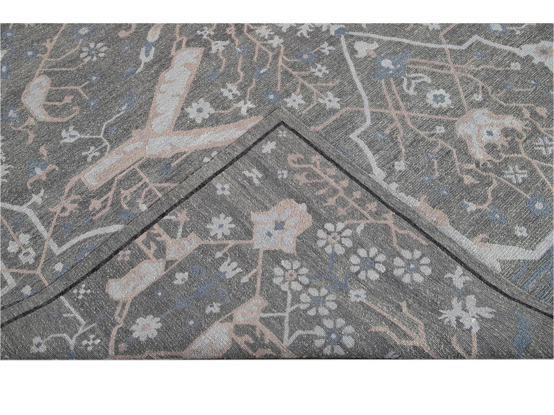 21st Century Modern Soumak Oversize Wool Rug 12' x 15'