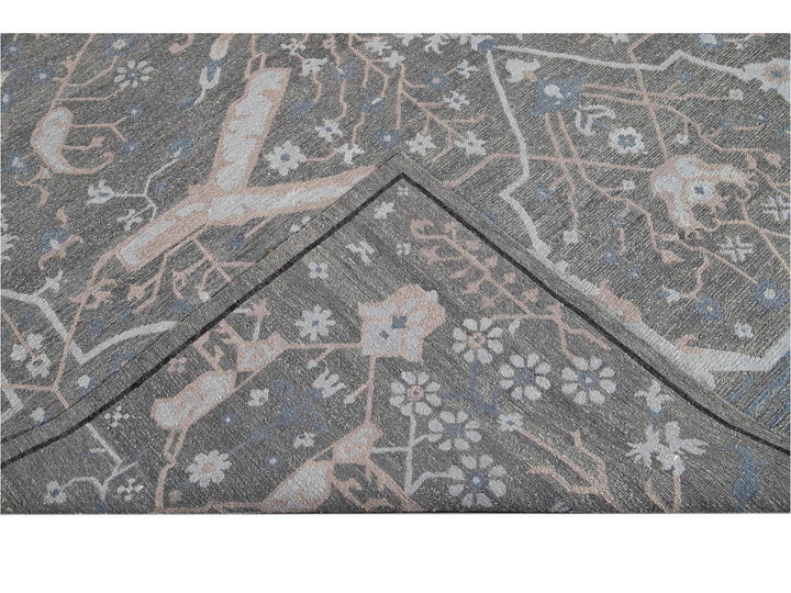 21st Century Modern Soumak Oversize Wool Rug 12' x 15'