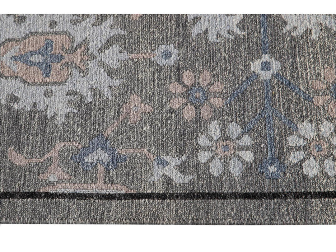 21st Century Modern Soumak Oversize Wool Rug 12' x 15'