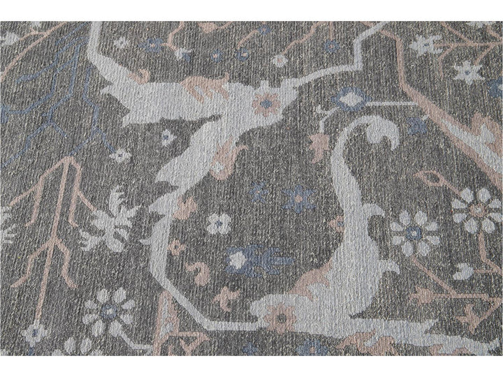 21st Century Modern Soumak Oversize Wool Rug 12' x 15'