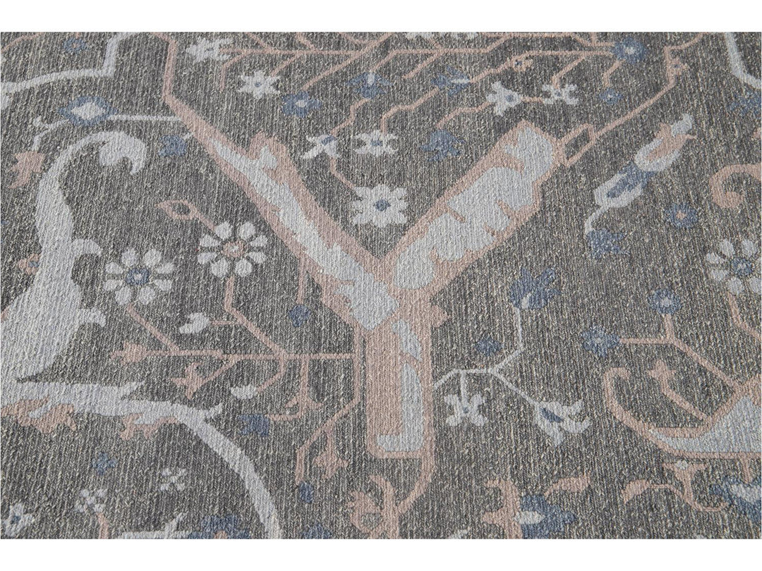 21st Century Modern Soumak Oversize Wool Rug 12' x 15'