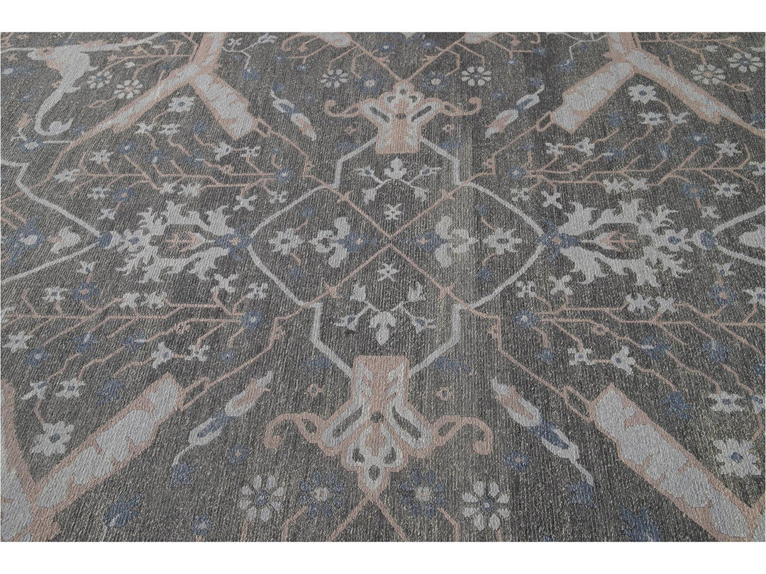 21st Century Modern Soumak Oversize Wool Rug 12' x 15'