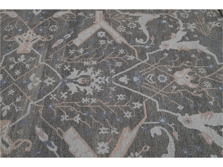 21st Century Modern Soumak Oversize Wool Rug 12' x 15'