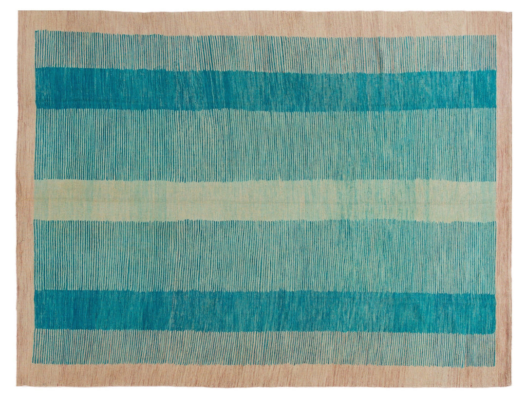Modern Kilim Wool Rug 9 X 12