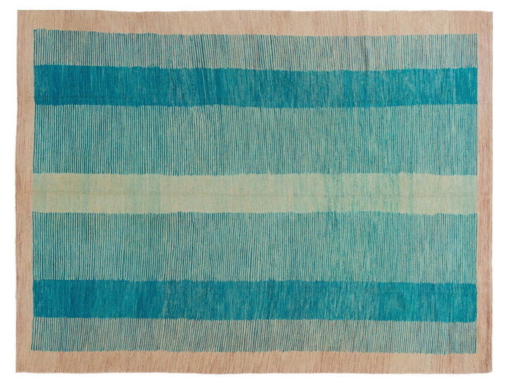 Modern Kilim Wool Rug 9 X 12